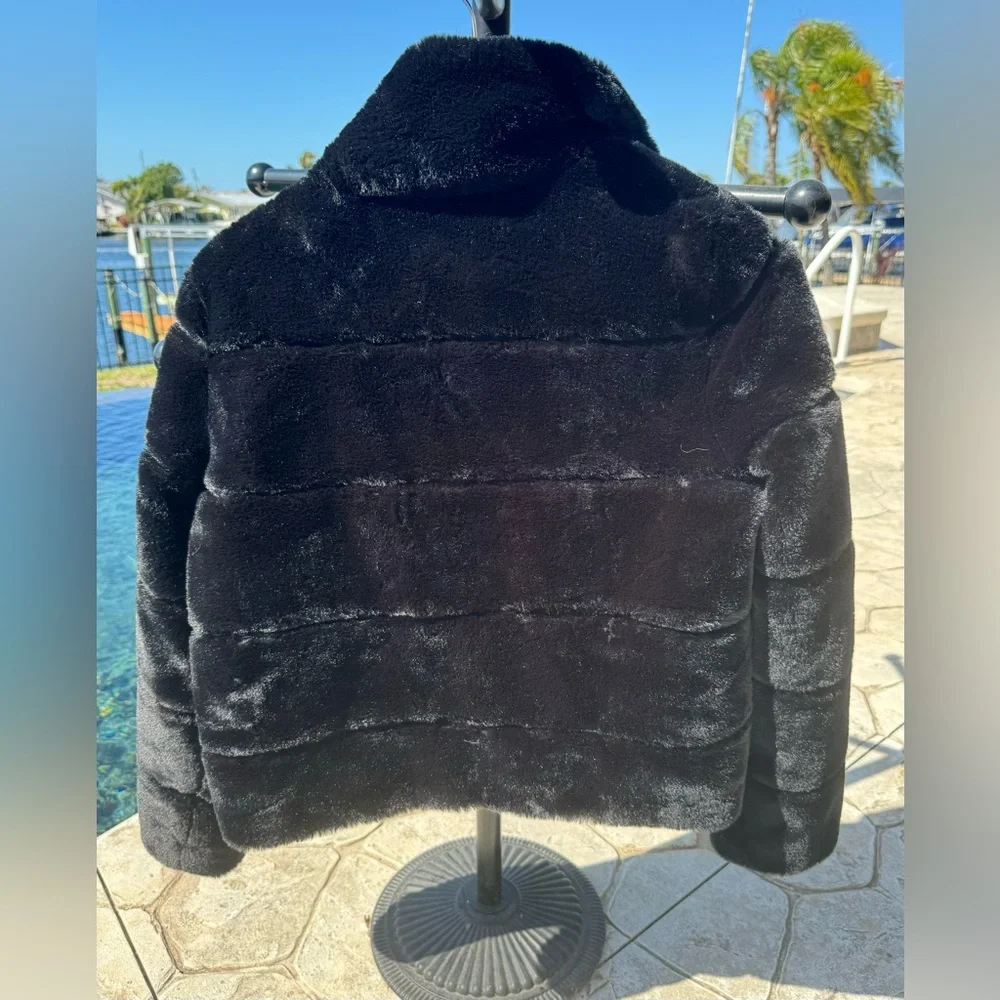 Karl Lagerfeld black faux fur coat: one of a kind prototype sample - Picture 4 of 10